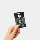 Foto-ID für Schwarze und Grüne Mitarbeiter mit Log Ausweis (Handheld)