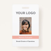 Foto-ID für Unternehmenskorallen Ausweis (Vorderseite)