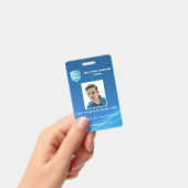 Foto-ID für vertikale Mitarbeiter mit Logo Ausweis (Handheld)