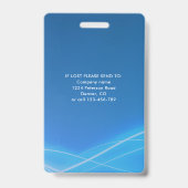 Foto-ID für vertikale Mitarbeiter mit Logo Ausweis (Back)