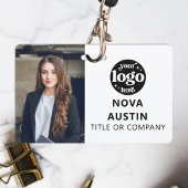 Foto-ID für Weiße Mitarbeiter mit QR-Code-Firmenlo Ausweis