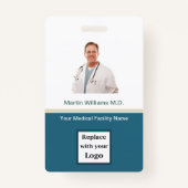 Foto ID Hospital Medical Beruflich Name Abzeichen Ausweis (Rückseite)