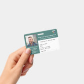 FOTO "ID Identification Card Bar Code" Ausweis (Handheld)