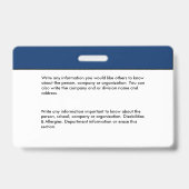 FOTO "ID Identification Card Bar Code" Ausweis (Rückseite)