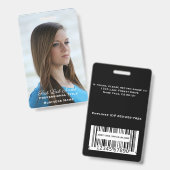 Foto-ID-Karte-Abzeichen Tag-Abzeichen Ausweis (Vorder- & Rückseite)