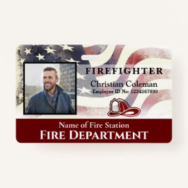 Foto-ID-Karte für Firefighter-Mitarbeiter Ausweis