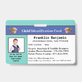 Foto-ID-Karte für Kinder Ausweis