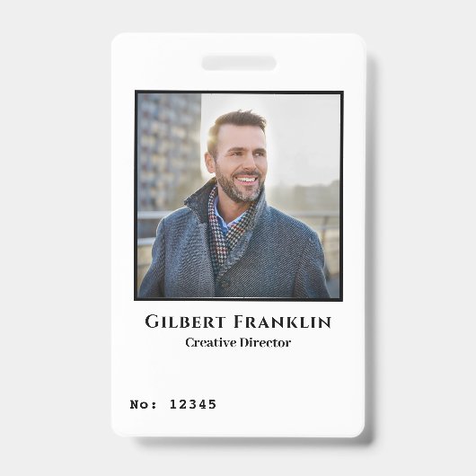 Foto-ID-Karten für moderne Mitarbeiter - kundenspe Ausweis (Vorderseite)