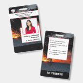 Foto-ID-Kartencode des benutzerdefinierten Mitarbe Ausweis (Front & Back)