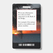 Foto-ID-Kartencode des benutzerdefinierten Mitarbe Ausweis (Back)