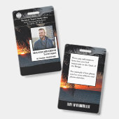 Foto-ID-Kartencode des benutzerdefinierten Mitarbe Ausweis (Vorder- & Rückseite)