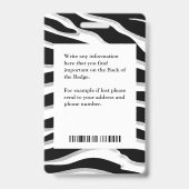 Foto-ID-Kartenlogo für Krankenhausmitarbeiter pers Ausweis (Rückseite)