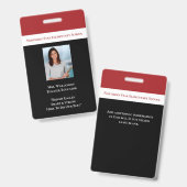 Foto-ID-Lehrer Ausweis (Vorder- & Rückseite)