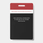 Foto-ID-Lehrer Ausweis (Rückseite)