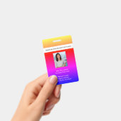 Foto-ID-Lehrer für Schulbedienstete QR-Code Ausweis (Handheld)