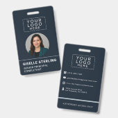 Foto-ID-Logo des benutzerdefinierten Unternehmens Ausweis (Vorder- & Rückseite)