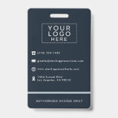 Foto-ID-Logo des benutzerdefinierten Unternehmens Ausweis (Rückseite)