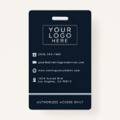 Foto-ID-Logo des benutzerdefinierten Unternehmens Ausweis (Rückseite)