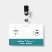 Foto-ID-Logo des Imaging Technology Ausweis (Vorderseite mit Clip)