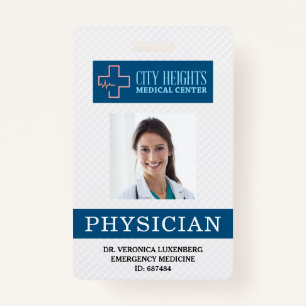 Foto-ID-Logo des Krankenhauses Beruflich Ausweis