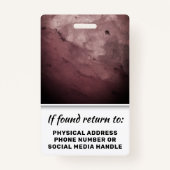 Foto-ID-Logo des Lehrers und Schulleiters Ausweis (Rückseite)