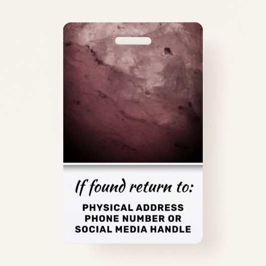 Foto-ID-Logo des Lehrers und Schulleiters Ausweis (Rückseite)