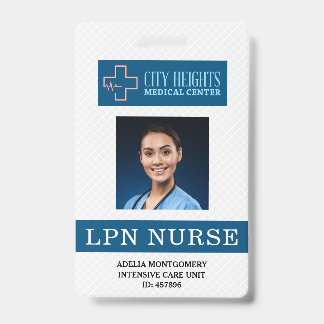 Foto-ID-Logo für LPN-lizenzierte praktische Kranke Ausweis