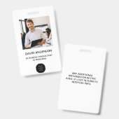 Foto-ID-Logo-Gesellschaft Ausweis (Vorder- & Rückseite)