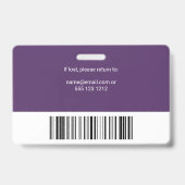 Foto-ID-Logo Lila Ausweis (Rückseite)