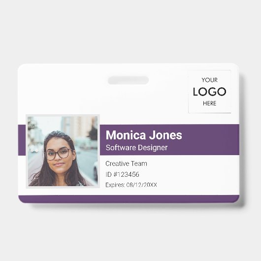 Foto-ID-Logo Lila Ausweis (Vorderseite)