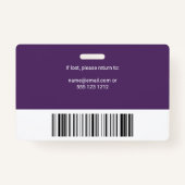 Foto-ID-Logo Lila Ausweis (Rückseite)