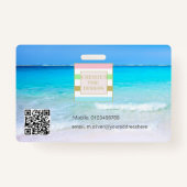 Foto-ID-Logo Ocean Beach Sea Ausweis (Rückseite)