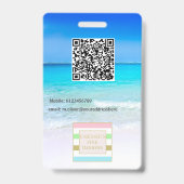 Foto-ID-Logo Ocean Sea Lanyard Abzeichen Ausweis (Rückseite)