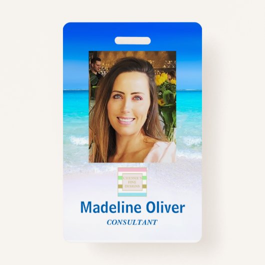 Foto-ID-Logo Ocean Sea Lanyard Abzeichen Ausweis (Vorderseite)