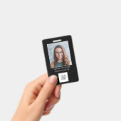 Foto-ID-Logo QR-Code-Abzeichen Ausweis (Handheld)
