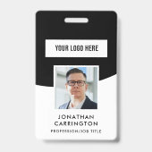 Foto-ID-Logo QR-Code-Abzeichen Ausweis (Vorderseite)