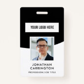 Foto-ID-Logo QR-Code-Abzeichen Ausweis (Vorderseite)