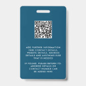 Foto-ID-Logo QR-Code-Abzeichen Ausweis (Back)