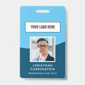 Foto-ID-Logo QR-Code-Abzeichen Ausweis (Front)