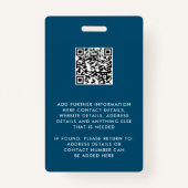 Foto-ID-Logo QR-Code-Abzeichen Ausweis (Rückseite)