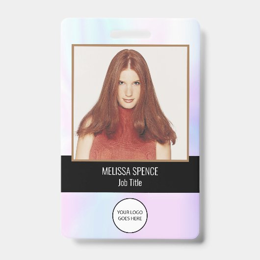 Foto-ID Logos für Mitarbeiter - Sicherheit Ausweis (Vorderseite)