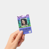 FOTO-ID - Mitarbeiter VIP Pass Girly Animal Prints Ausweis (Handheld)