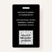 FOTO-ID - Mitarbeiter VIP Pass Girly Animal Prints Ausweis (Rückseite)