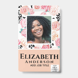 FOTO-ID - Mitarbeiter-VIP-Pass - Girly-Blume Ausweis