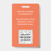 FOTO-ID - Mitarbeiter-VIP-Pass - Girly-Blume Ausweis (Back)