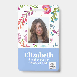 FOTO-ID - Mitarbeiter-VIP-Pass - Girly-Blume Ausweis