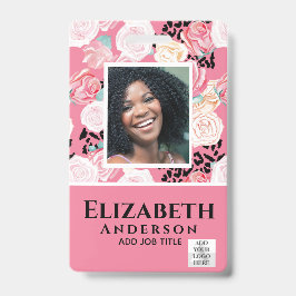 FOTO-ID - Mitarbeiter-VIP-Pass - Girly-Blume Ausweis