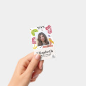 FOTO-ID - Mitarbeiter-VIP-Pass - Girly-Blume Ausweis (Handheld)