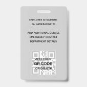 FOTO-ID - Mitarbeiter-VIP-Pass - Girly-Blume Ausweis (Back)