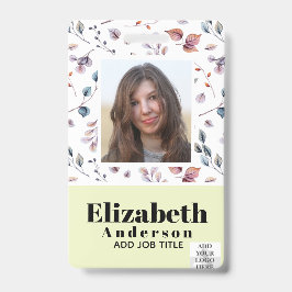 FOTO-ID - Mitarbeiter-VIP-Pass - Girly-Blume Ausweis